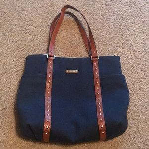 Michael Kors Navy Canvas Tote